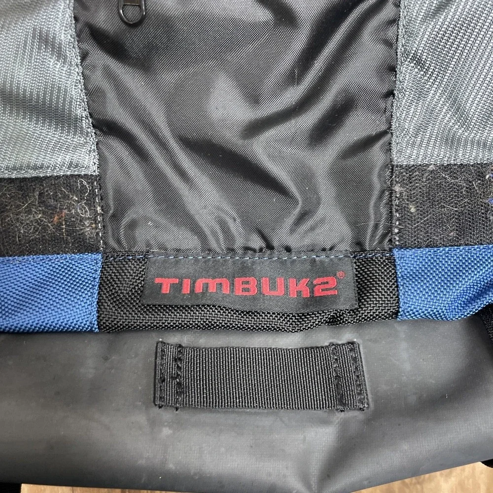 Timbuk2 Messenger Bag Laptop Crossbody‎ Travel Large Blue Black !!